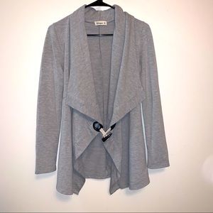 Ginger G Grey Cardigan Size Large